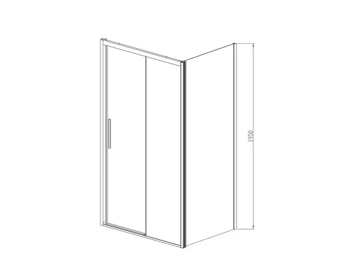 Душевой уголок Vincea Soft 140x80 профиль Хром стекло прозрачное