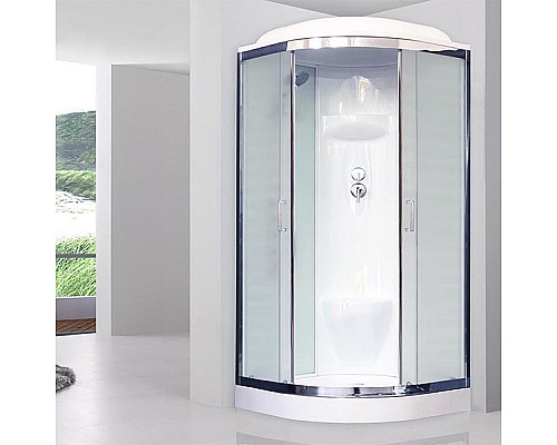 Душевая кабина Royal Bath НК 90x90 стекло матовое задняя стенка Белая