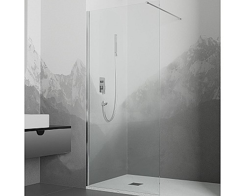 Душевая перегородка RGW Walk In WA-010 80 351001008-11 профиль Хром стекло прозрачное