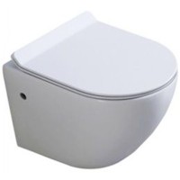 Унитаз Art&Max Ovale AM011CHR подвесной без сиденья