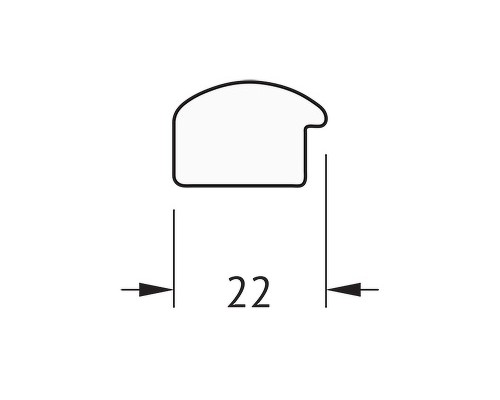 Зеркало Evoform Definite 128х68 BY 0739 в багетной раме - Вишня 22 мм