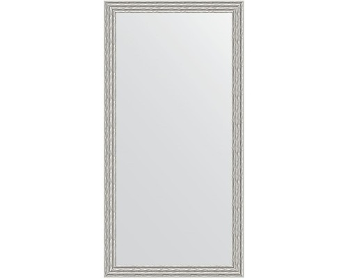 Зеркало Evoform Definite 101х51 BY 3070 в багетной раме - Волна алюминий 46 мм
