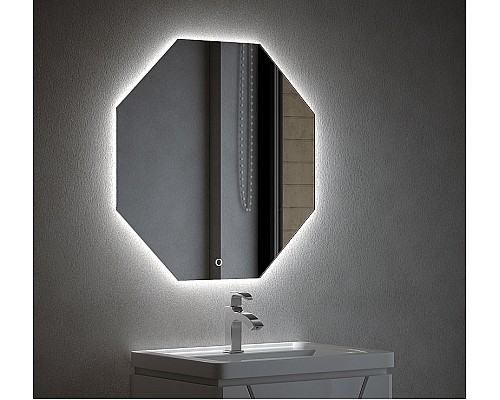 Зеркало LED Corozo Каре 700х700 V, 8 граней, сенсор Зеркало LED Corozo Каре 700х700 V, 8 граней, сенсор