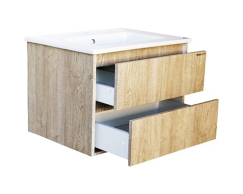 Тумба под раковину Bellezza Лоренцо 80 4639113270473 подвесная Дуб светлый