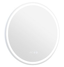 Зеркало Aquanet Оптима 60 304265 с подсветкой с сенсорным выключателем, часами и подогревом