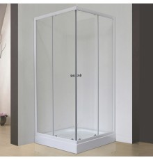Душевой уголок Royal Bath HPD 90х90 RB 90 HPD-T профиль Белый стекло прозрачное