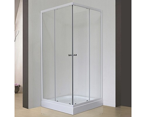 Душевой уголок Royal Bath HPD 90х90 RB 90 HPD-T профиль Белый стекло прозрачное