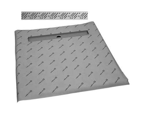 Душевая плита Radaway RadаDrain 119x119 с решеткой Rain