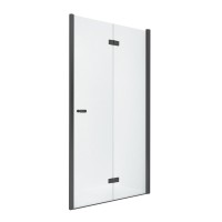 Душевая дверь NEW TRENDY NEW SOLEO BLACK складные R 100x195 (черный)