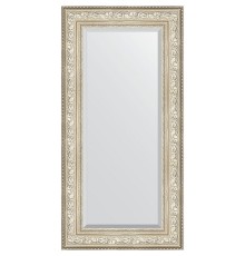 Зеркало Evoform Exclusive 120х60 с фацетом в багетной раме - Виньетка серебро 109 мм