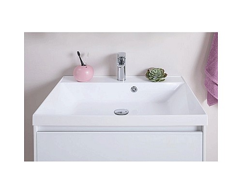 Тумба под раковину Aquanet Гласс 70 206700 подвесной Белая