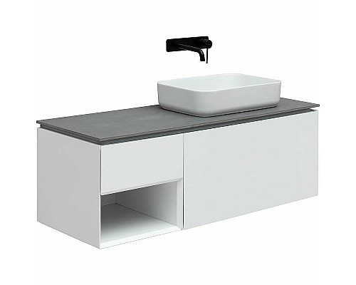 Тумба под раковину Allen Brau Infinity 120 R 1.21008.WM подвесная Белая матовая