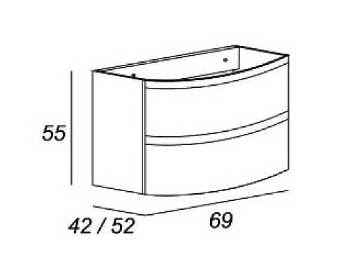 База под раковину Cezares 54834
