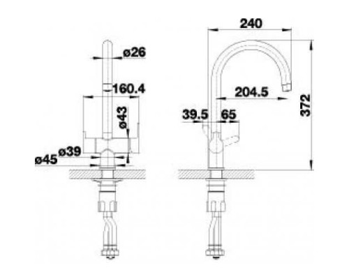 Смеситель для кухни Blanco Trima 526269 Кофе
