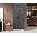 Душевая дверь NEW TRENDY AVEXA BLACK 90x200 (черный)