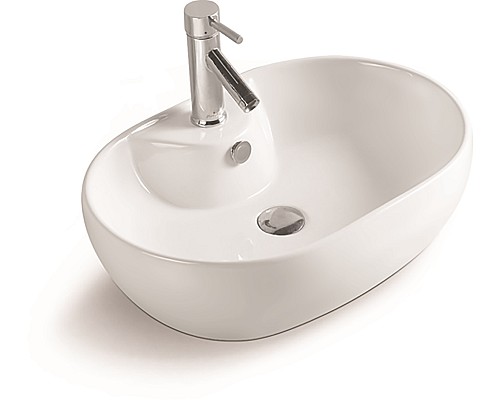 Раковина керамическая накладная SantiLine SL-1023