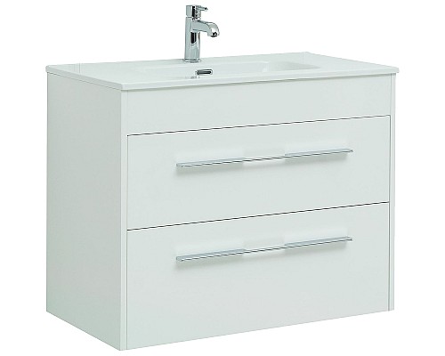 Тумба под раковину Aquanet Августа 80 277508 подвесная Белый глянец