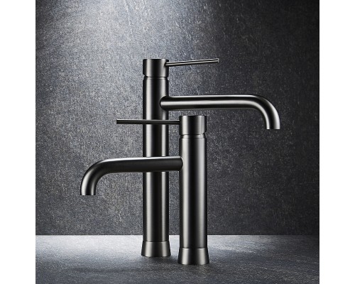 Смеситель для раковины Black&White Universe Gun Metal, арт