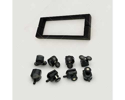 Душевой уголок RGW Classic CL-48B 110x100 32094801-014 Черный матовый