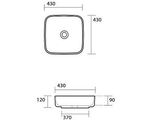 Раковина-чаша Kerasan Tribeca 43 460101 Белая