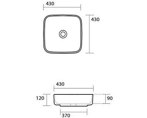 Раковина-чаша Kerasan Tribeca 43 460101 Белая