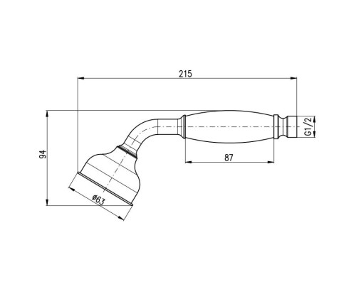 Ручной душ Rav Slezak KS0017Z Золото