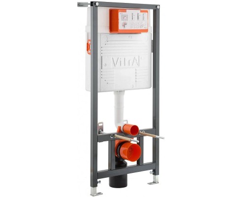 Комплект унитаза с инсталляцией Vitra Metropole с сиденьем Микролифт и клавишей смыва матовый