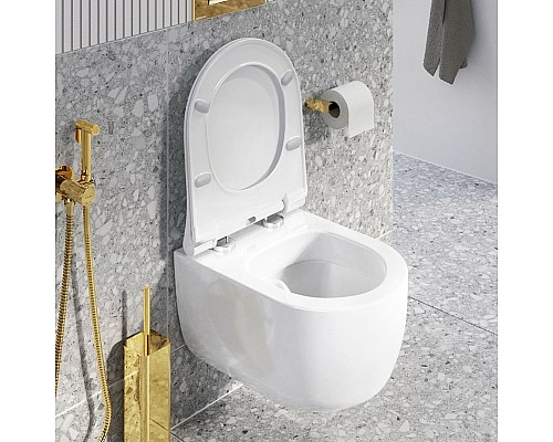 Унитаз Excellent Odyss CENL.4609.490.WH подвесной с сиденьем Микролифт Унитаз Excellent Odyss CENL.4609.490.WH подвесной с сиденьем Микролифт