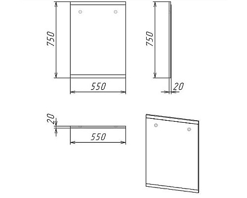 Зеркало Grossman Бруно 55 205506 Веллингтон