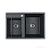 Мойка для кухни Делия 78 DBL 2 чаши графит Aquaton 1A723132DE210
