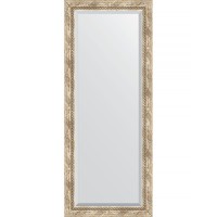 Зеркало Evoform Exclusive 143х58 BY 3537 с фацетом в багетной раме - Прованс с плетением 70 мм