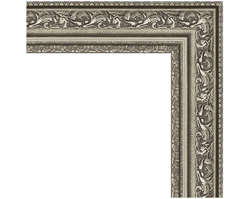 Зеркало Evoform Definite 50х40 BY 3008 в багетной раме - Виньетка состаренное серебро 56 мм