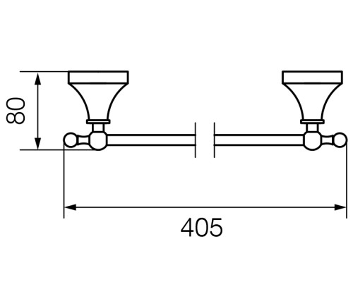 Полотенцедержатель Veragio Gialetta 40, золото