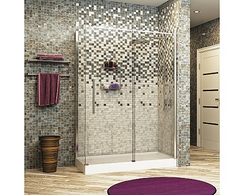 Душевой уголок WasserKRAFT Dinkel 130x80 58R32 профиль Хром стекло прозрачное