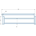 Полотенцедержатель Haiba HB8409 двойной Хром