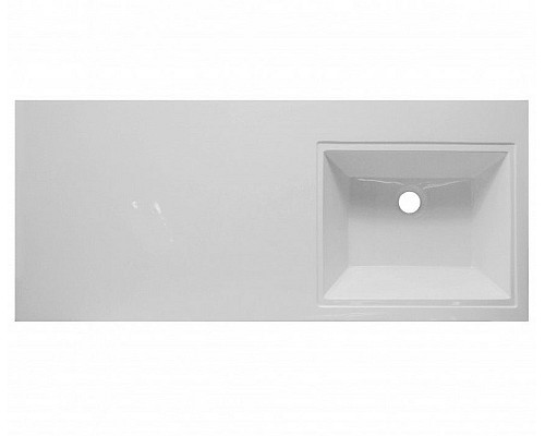 Раковина Эстет Даллас 110 R ФР-00001668 над стиральной машиной Белая