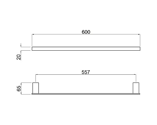 Полотенцедержатель Allen Brau Infinity 6.21011-31 Черный матовый