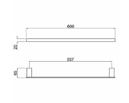 Полотенцедержатель Allen Brau Infinity 6.21011-31 Черный матовый