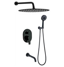 Душевая система Berges Ventas 3R Black Черная матовая