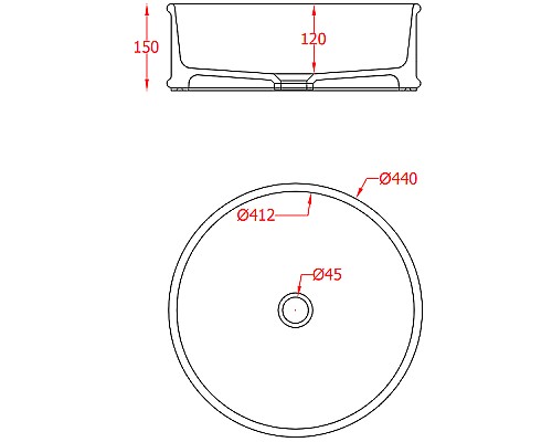 Раковина-чаша Artceram Atelier 44 ATL001 05 00 Белая матовая