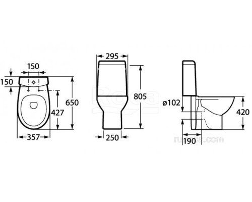 Бачок Roca Victoria Nord 341ND0000