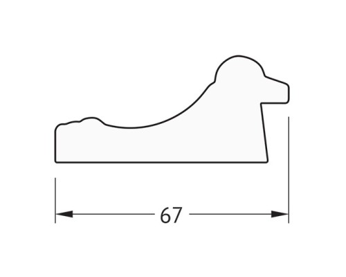 Зеркало Evoform Definite 76х76 BY 1031 в багетной раме - Состаренное золото 67 мм