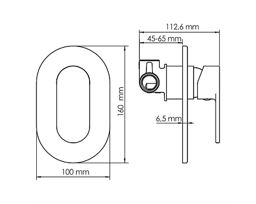 Смеситель для душа WasserKRAFT 7451