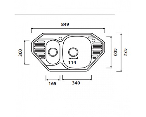 Кухонная мойка KAISER KSS-8547