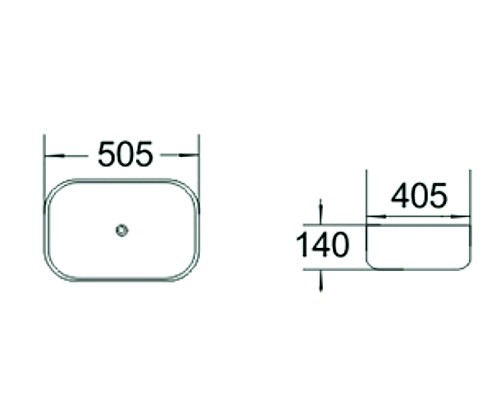 Раковина керамическая накладная SantiLine SL-1046