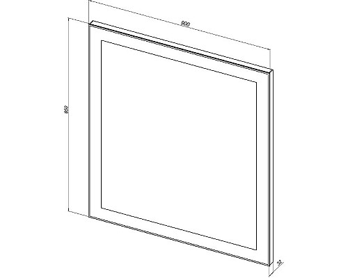 Зеркало Aquanet Алассио 90 249346 с подсветкой с сенсорным выключателем