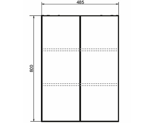 Подвесной шкаф Comforty Порто 50 00-00009245 Дуб темно-коричневый