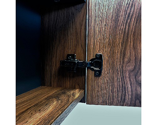 Подвесной шкаф Comforty Порто 50 00-00009245 Дуб темно-коричневый