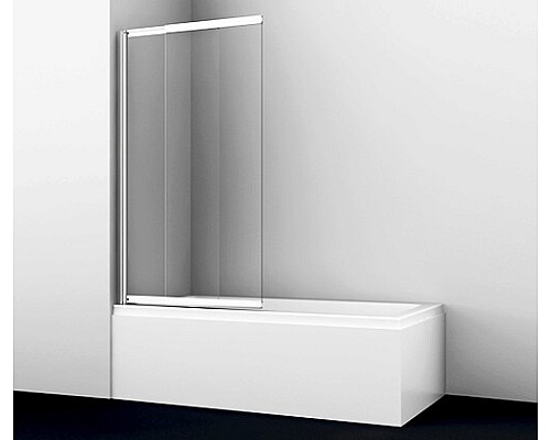 Стеклянная шторка на ванну WasserKRAFT WasseShutz 41S02-100WS