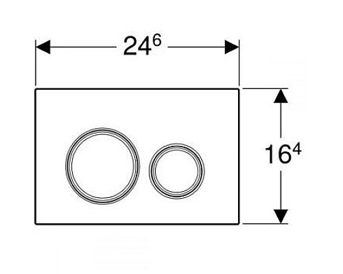 Кнопка смыва Geberit Sigma 21 115.884.JM.1 Кнопка смыва Geberit Sigma 21 115.884.JM.1